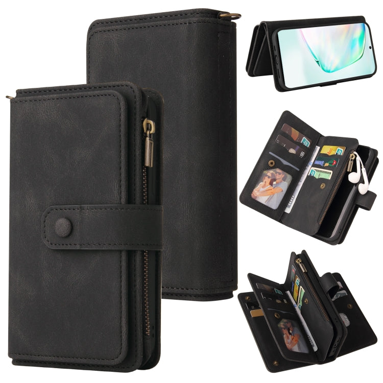 Skin Feel PU + TPU Horizontal Flip Leather Case with Holder & 15 Cards Slot & Wallet & Zipper Pocket & Lanyard, For Samsung Galaxy A71 4G, For Samsung Galaxy A71 5G, For Samsung Galaxy A72 5G / 4G, For Samsung Galaxy Note10 Lite, For Samsung Galaxy A82...