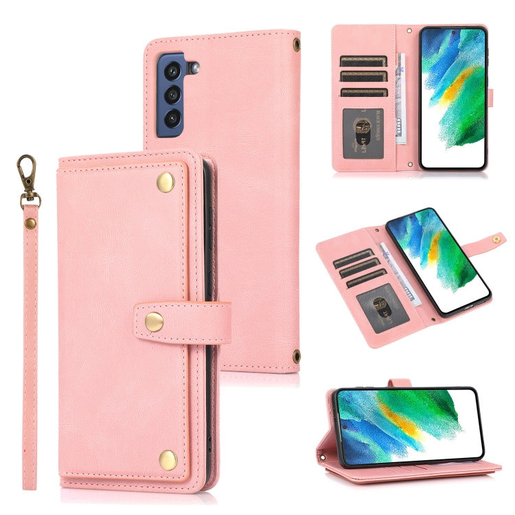 PU + TPU Horizontal Flip Leather Case with Holder & Card Slot & Wallet & Lanyard, For Samsung Galaxy S20+, For Samsung Galaxy S21 FE 5G, For Samsung Galaxy S21+ 5G, For Samsung Galaxy S21 Ultra 5G