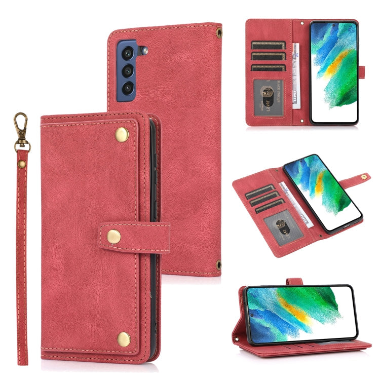 PU + TPU Horizontal Flip Leather Case with Holder & Card Slot & Wallet & Lanyard, For Samsung Galaxy S20+, For Samsung Galaxy S21 FE 5G, For Samsung Galaxy S21+ 5G, For Samsung Galaxy S21 Ultra 5G