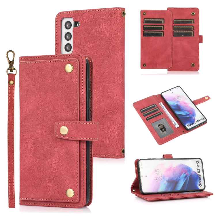 PU + TPU Horizontal Flip Leather Case with Holder & Card Slot & Wallet & Lanyard, For Samsung Galaxy S20+, For Samsung Galaxy S21 FE 5G, For Samsung Galaxy S21+ 5G, For Samsung Galaxy S21 Ultra 5G