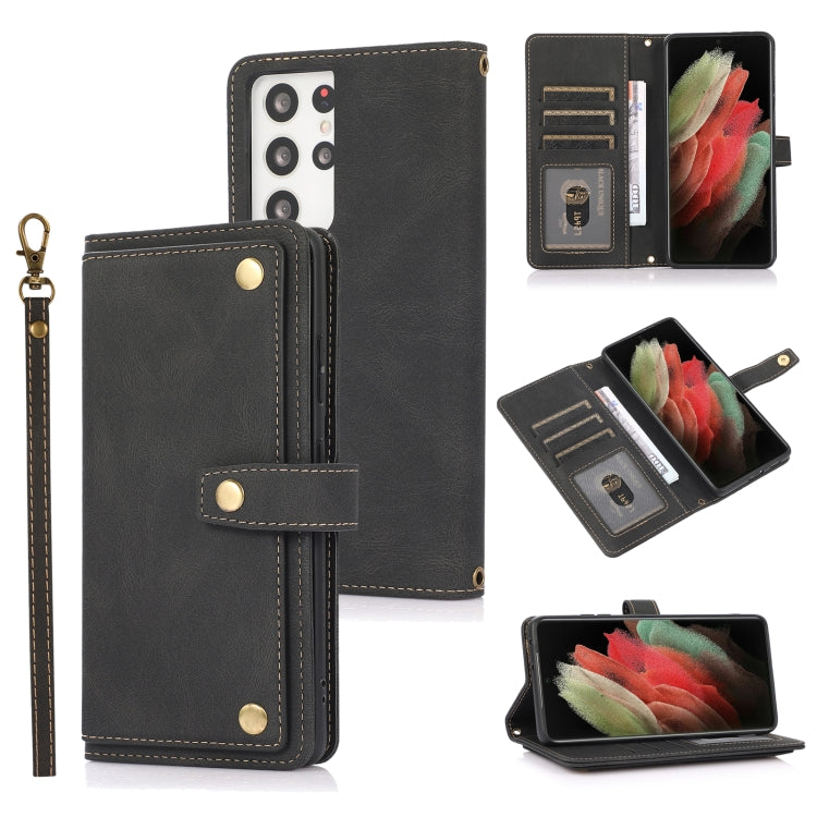 PU + TPU Horizontal Flip Leather Case with Holder & Card Slot & Wallet & Lanyard, For Samsung Galaxy S20+, For Samsung Galaxy S21 FE 5G, For Samsung Galaxy S21+ 5G, For Samsung Galaxy S21 Ultra 5G