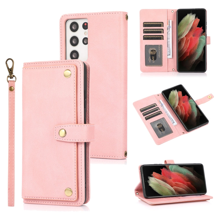 PU + TPU Horizontal Flip Leather Case with Holder & Card Slot & Wallet & Lanyard, For Samsung Galaxy S20+, For Samsung Galaxy S21 FE 5G, For Samsung Galaxy S21+ 5G, For Samsung Galaxy S21 Ultra 5G