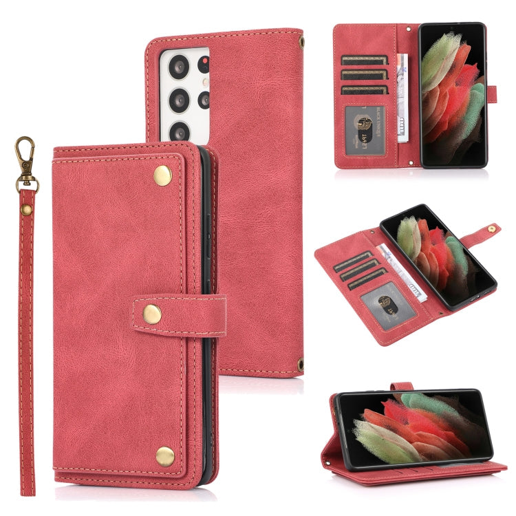 PU + TPU Horizontal Flip Leather Case with Holder & Card Slot & Wallet & Lanyard, For Samsung Galaxy S20+, For Samsung Galaxy S21 FE 5G, For Samsung Galaxy S21+ 5G, For Samsung Galaxy S21 Ultra 5G