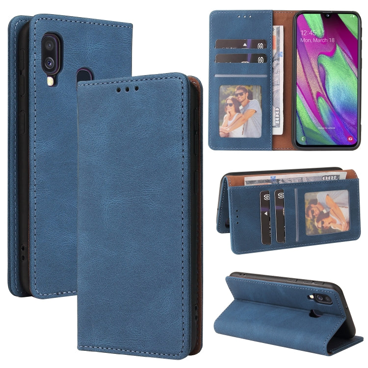 Simple Suction Closure Horizontal Flip Leather Case with Holder & Card Slot & Wallet, For Samsung Galaxy A40, For Samsung Galaxy A42 5G, For Samsung Galaxy A50, For Samsung Galaxy A51, For Samsung Galaxy A51 5G, For Samsung Galaxy A52 5G / 4G