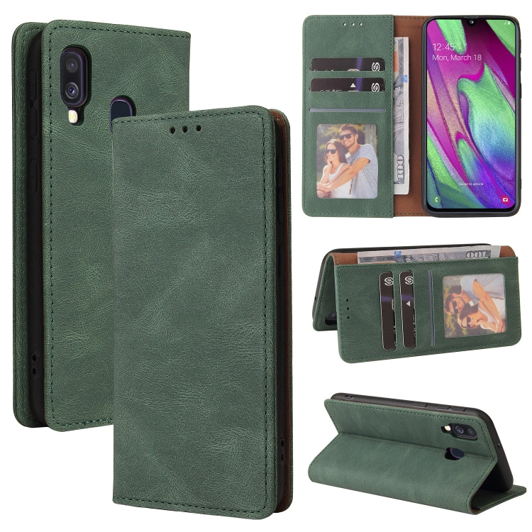 Simple Suction Closure Horizontal Flip Leather Case with Holder & Card Slot & Wallet, For Samsung Galaxy A40, For Samsung Galaxy A42 5G, For Samsung Galaxy A50, For Samsung Galaxy A51, For Samsung Galaxy A51 5G, For Samsung Galaxy A52 5G / 4G