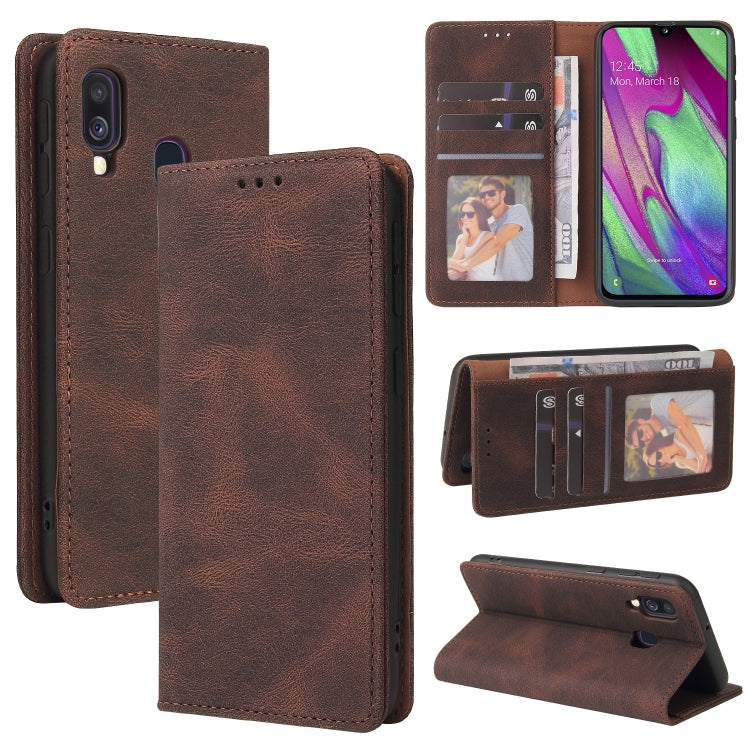 Simple Suction Closure Horizontal Flip Leather Case with Holder & Card Slot & Wallet, For Samsung Galaxy A40, For Samsung Galaxy A42 5G, For Samsung Galaxy A50, For Samsung Galaxy A51, For Samsung Galaxy A51 5G, For Samsung Galaxy A52 5G / 4G