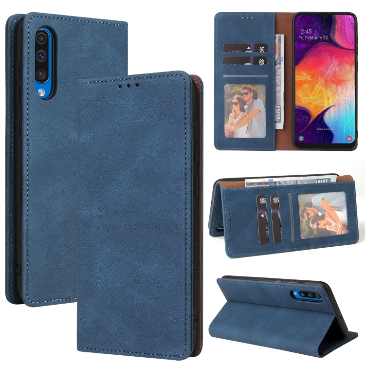 Simple Suction Closure Horizontal Flip Leather Case with Holder & Card Slot & Wallet, For Samsung Galaxy A40, For Samsung Galaxy A42 5G, For Samsung Galaxy A50, For Samsung Galaxy A51, For Samsung Galaxy A51 5G, For Samsung Galaxy A52 5G / 4G