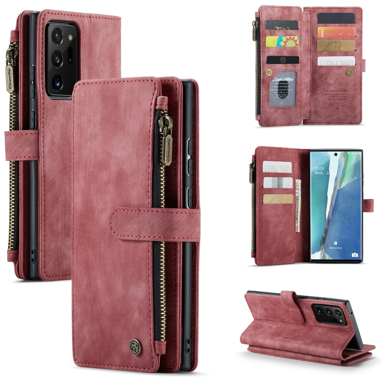 CaseMe-C30 PU + TPU Multifunctional Horizontal Flip Leather Case with Holder & Card Slot & Wallet & Zipper Pocket, For Samsung Galaxy A12, For Samsung Galaxy A52 5G / 4G, For Samsung Galaxy Note10+, For Samsung Galaxy Note20 Ultra, For Samsung Galaxy S...