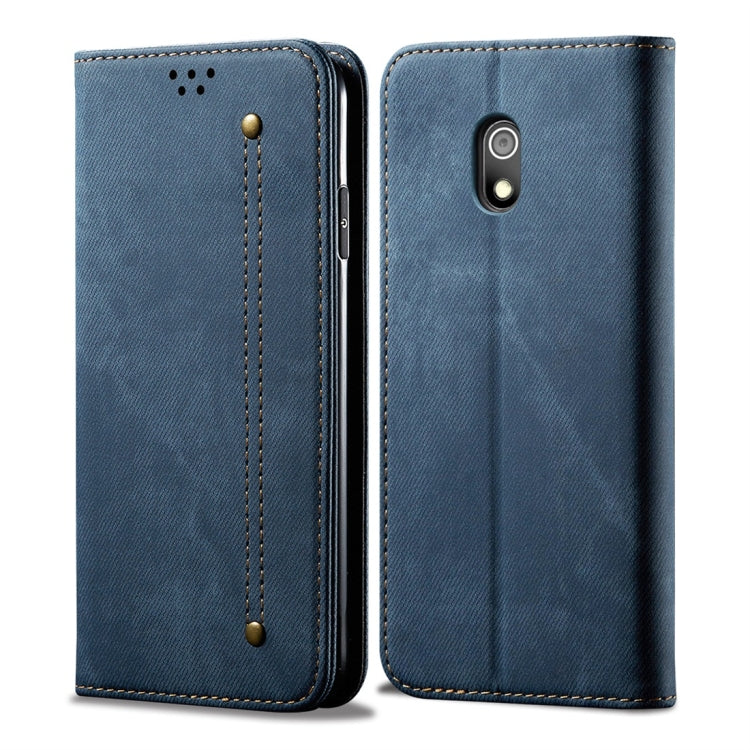Denim Texture Casual Style Horizontal Flip Leather Case with Holder & Card Slots & Wallet, For Xiaomi Redmi 8A, For Galaxy A10s