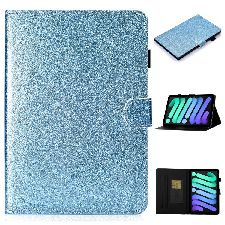 Glossy Glitter Powder Horizontal Flip Leather Case with Holder & Card Slot & Sleep / Wake-up Function, For iPad mini 2024 / mini 6