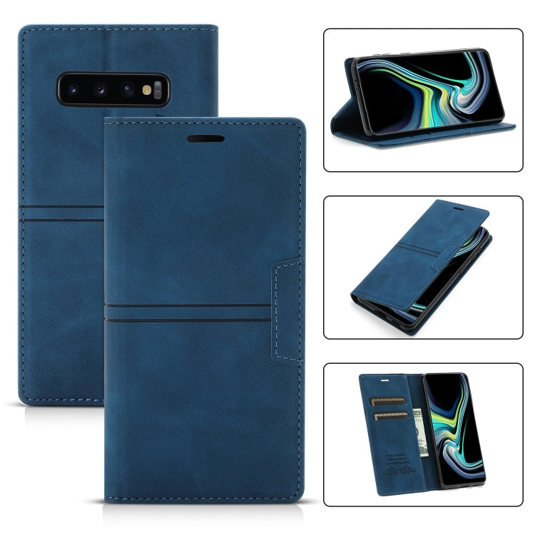 Dream Magnetic Suction Business Horizontal Flip PU Leather Case with Holder & Card Slot & Wallet, For Samsung Galaxy S10+, For Samsung Galaxy S10e, For Samsung Galaxy S20, For Samsung Galaxy S20+
