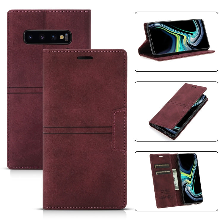 Dream Magnetic Suction Business Horizontal Flip PU Leather Case with Holder & Card Slot & Wallet, For Samsung Galaxy S10+, For Samsung Galaxy S10e, For Samsung Galaxy S20, For Samsung Galaxy S20+