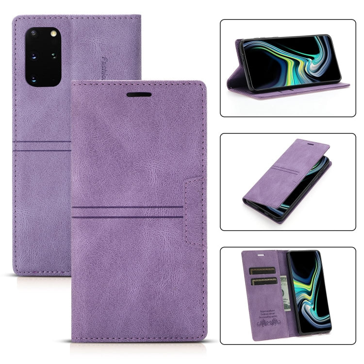 Dream Magnetic Suction Business Horizontal Flip PU Leather Case with Holder & Card Slot & Wallet, For Samsung Galaxy S10+, For Samsung Galaxy S10e, For Samsung Galaxy S20, For Samsung Galaxy S20+