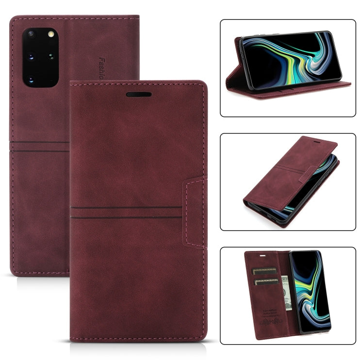 Dream Magnetic Suction Business Horizontal Flip PU Leather Case with Holder & Card Slot & Wallet, For Samsung Galaxy S10+, For Samsung Galaxy S10e, For Samsung Galaxy S20, For Samsung Galaxy S20+