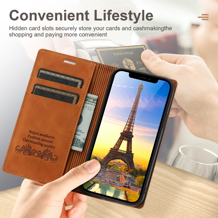 Dream Magnetic Suction Business Horizontal Flip PU Leather Case with Holder & Card Slot & Wallet, For iPhone 12 mini, For iPhone 12 / 12 Pro, For iPhone 12 Pro Max, For iPhone 11