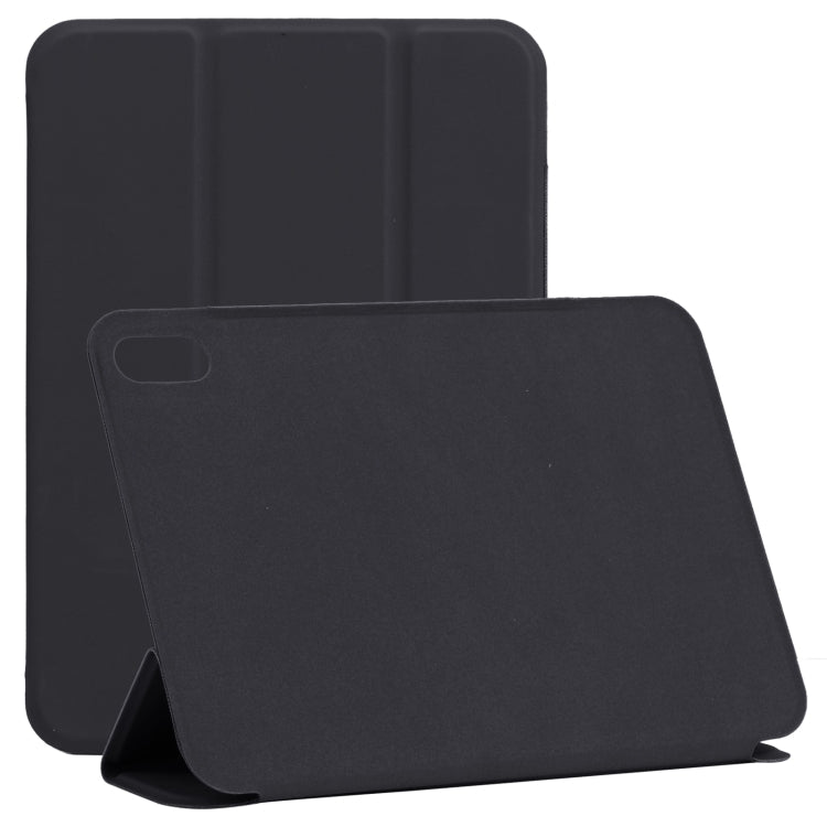 Horizontal Flip Ultra-thin Double-sided Clip Non-buckle Magnetic PU Tablet Leather Case With Three-folding Holder & Sleep / Wake-up Function, For iPad mini 2024 / mini 6