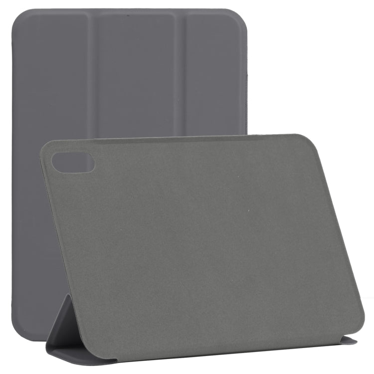 Horizontal Flip Ultra-thin Double-sided Clip Non-buckle Magnetic PU Tablet Leather Case With Three-folding Holder & Sleep / Wake-up Function, For iPad mini 2024 / mini 6