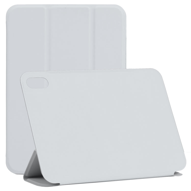 Horizontal Flip Ultra-thin Double-sided Clip Non-buckle Magnetic PU Tablet Leather Case With Three-folding Holder & Sleep / Wake-up Function, For iPad mini 2024 / mini 6