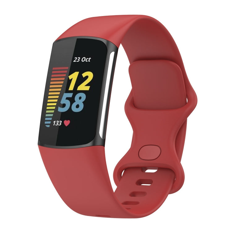 For Fitbit Charge 5 Silicone Replacement Strap Watchband, L