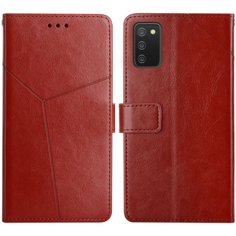 Y Stitching Horizontal Flip Leather Case with Holder & Card Slots & Wallet & Photo Frame, For Samsung Galaxy A03s 166mm, For Samsung Galaxy A10s, For Samsung Galaxy A12, For Samsung Galaxy A20 / A30