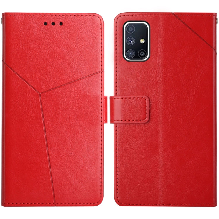 Y Stitching Horizontal Flip Leather Case with Holder & Card Slots & Wallet & Photo Frame, For Samsung Galaxy M21 / M30s, For Samsung Galaxy M31, For Samsung Galaxy M51, For Samsung Galaxy M62 / F62
