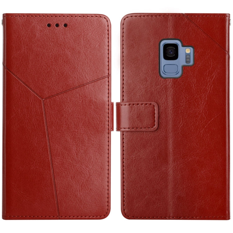 Y Stitching Horizontal Flip Leather Case with Holder & Card Slots & Wallet & Photo Frame, For Samsung Galaxy S9, For Samsung Galaxy S9+, For Samsung Galaxy S10, For Samsung Galaxy S10+