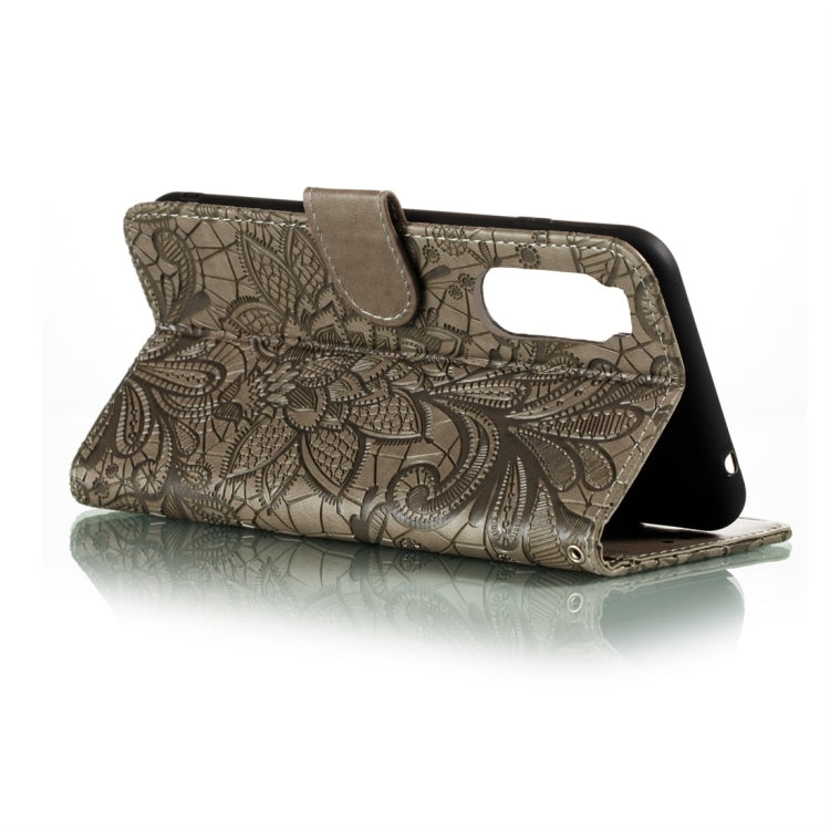 Lace Flower Horizontal Flip Leather Case with Holder & Card Slots & Wallet & Photo Frame, For Sony Xperia 5, For Nokia 7.2, For Xiaomi Mi 9 Pro