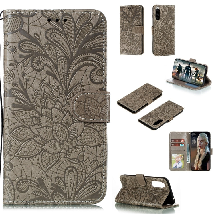 Lace Flower Horizontal Flip Leather Case with Holder & Card Slots & Wallet & Photo Frame, For Sony Xperia 5, For Nokia 7.2, For Xiaomi Mi 9 Pro