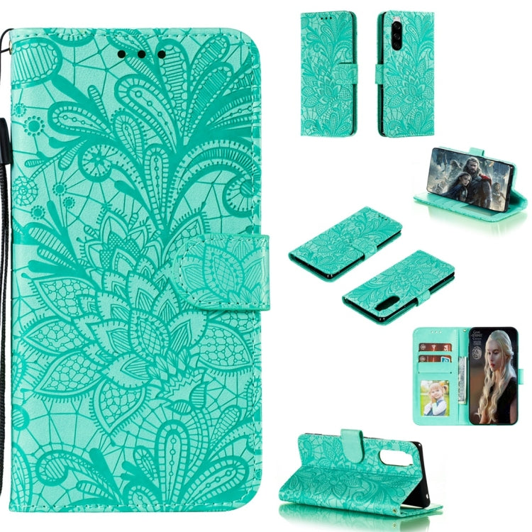 Lace Flower Horizontal Flip Leather Case with Holder & Card Slots & Wallet & Photo Frame, For Sony Xperia 5, For Nokia 7.2, For Xiaomi Mi 9 Pro