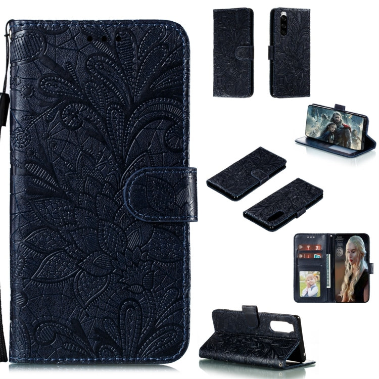 Lace Flower Horizontal Flip Leather Case with Holder & Card Slots & Wallet & Photo Frame, For Sony Xperia 5, For Nokia 7.2, For Xiaomi Mi 9 Pro
