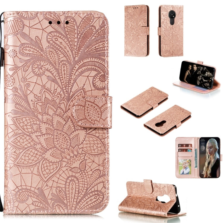 Lace Flower Horizontal Flip Leather Case with Holder & Card Slots & Wallet & Photo Frame, For Sony Xperia 5, For Nokia 7.2, For Xiaomi Mi 9 Pro