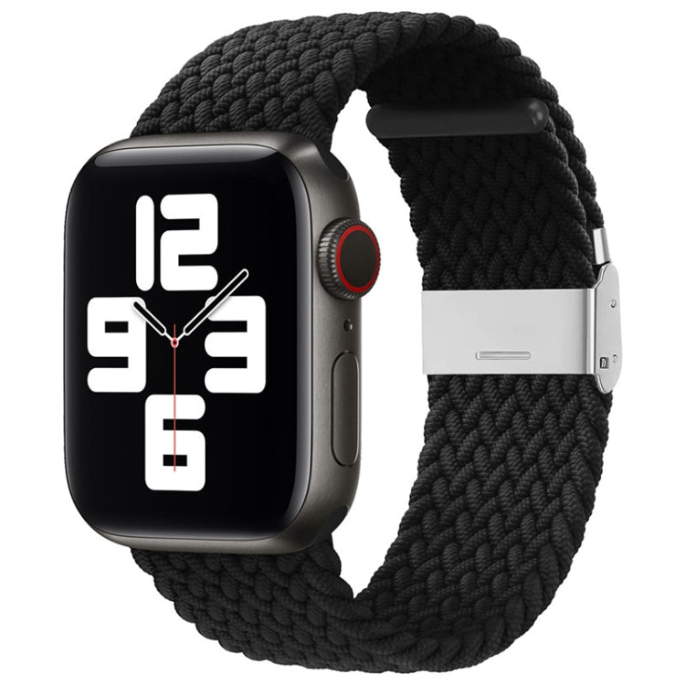 Nylon Braid One Buckle Replacement Watchband For Apple Watch Series, 7 41mm / 6&SE&5&4 40mm / 3&2&1 38mm