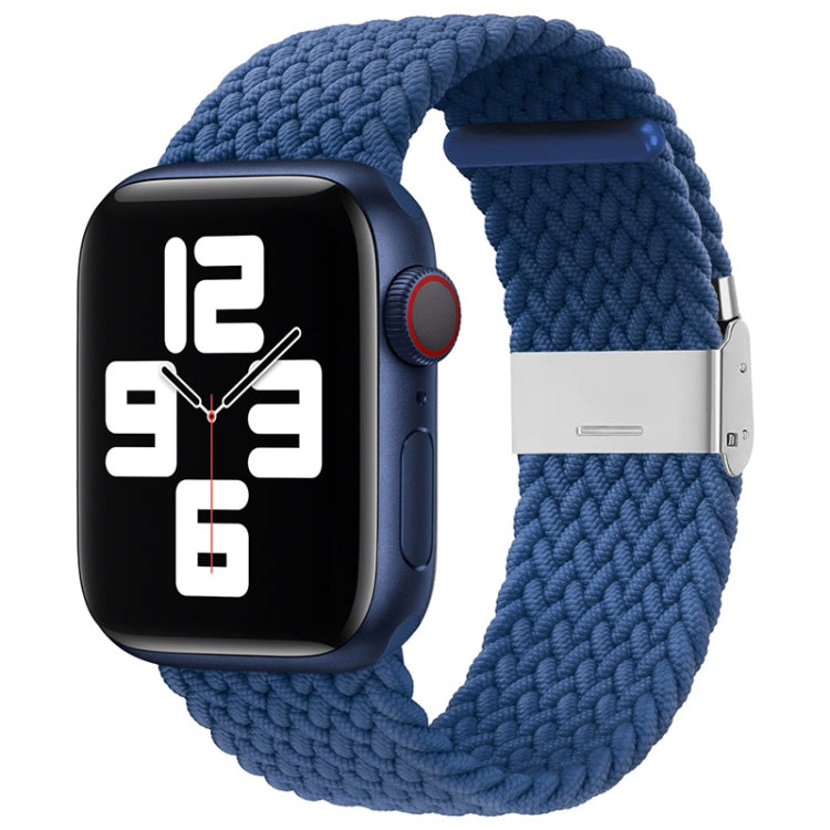 Nylon Braid One Buckle Replacement Watchband For Apple Watch Series, 7 41mm / 6&SE&5&4 40mm / 3&2&1 38mm