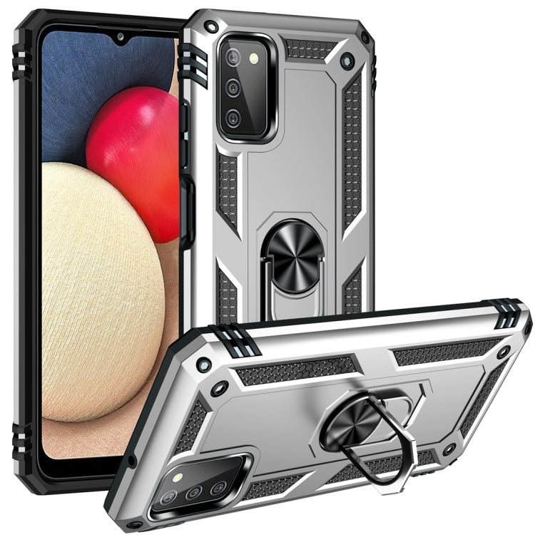Shockproof TPU + PC Protective Case with 360 Degree Rotating Holder, For Samsung Galaxy A03s 164mm Version