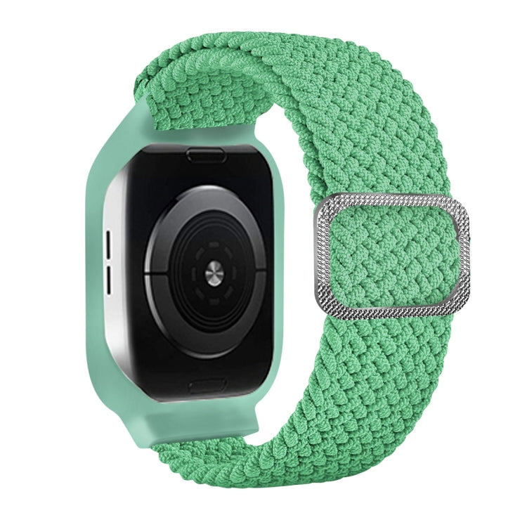 TPU Frame Buckle Braid Integrated Replacement Watchband For Apple Watch Series, 6 & SE & 5 & 4 40mm / 3 & 2 & 1 38mm