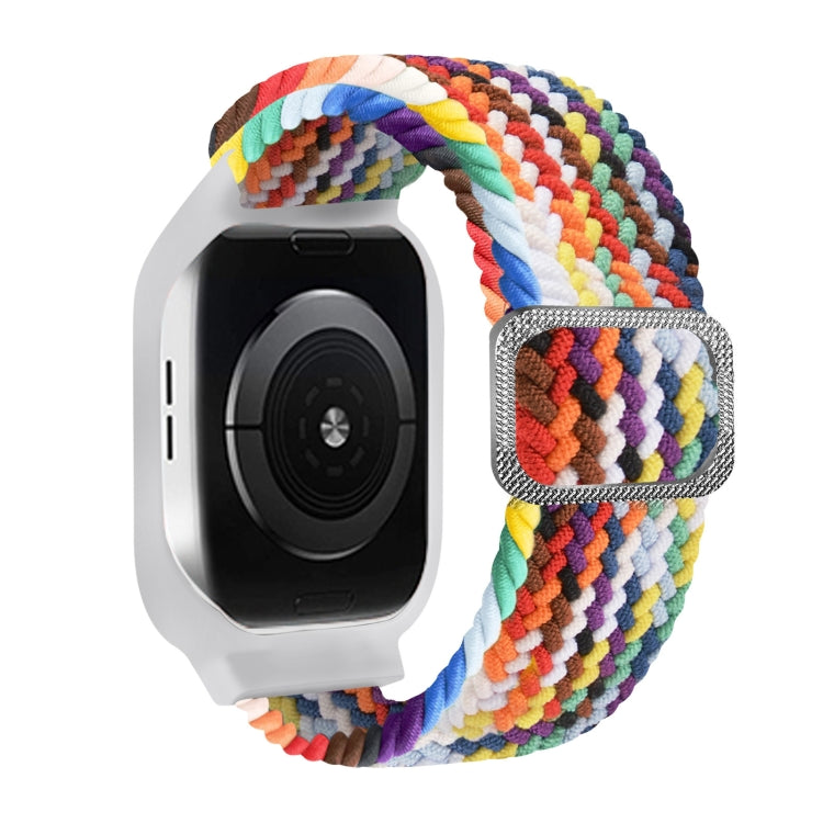 TPU Frame Buckle Braid Integrated Replacement Watchband For Apple Watch Series, 6 & SE & 5 & 4 40mm / 3 & 2 & 1 38mm