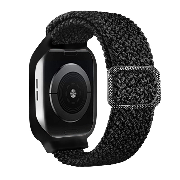 TPU Frame Buckle Braid Integrated Replacement Watchband For Apple Watch Series, 6 & SE & 5 & 4 40mm / 3 & 2 & 1 38mm
