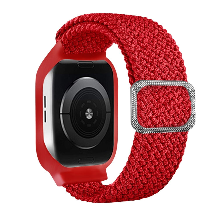 TPU Frame Buckle Braid Integrated Replacement Watchband For Apple Watch Series, 6 & SE & 5 & 4 40mm / 3 & 2 & 1 38mm