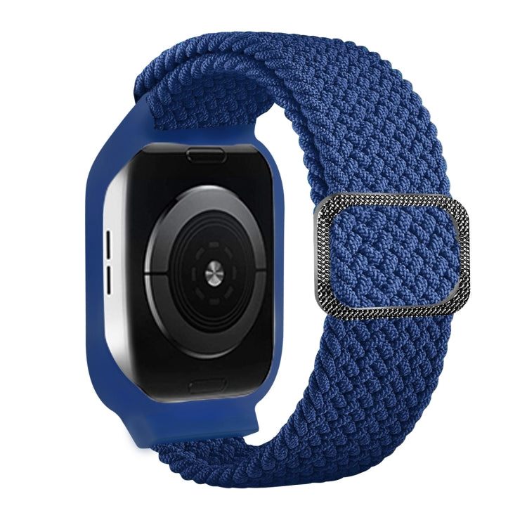 TPU Frame Buckle Braid Integrated Replacement Watchband For Apple Watch Series, 6 & SE & 5 & 4 40mm / 3 & 2 & 1 38mm