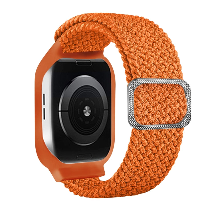 TPU Frame Buckle Braid Integrated Replacement Watchband For Apple Watch Series, 6 & SE & 5 & 4 40mm / 3 & 2 & 1 38mm