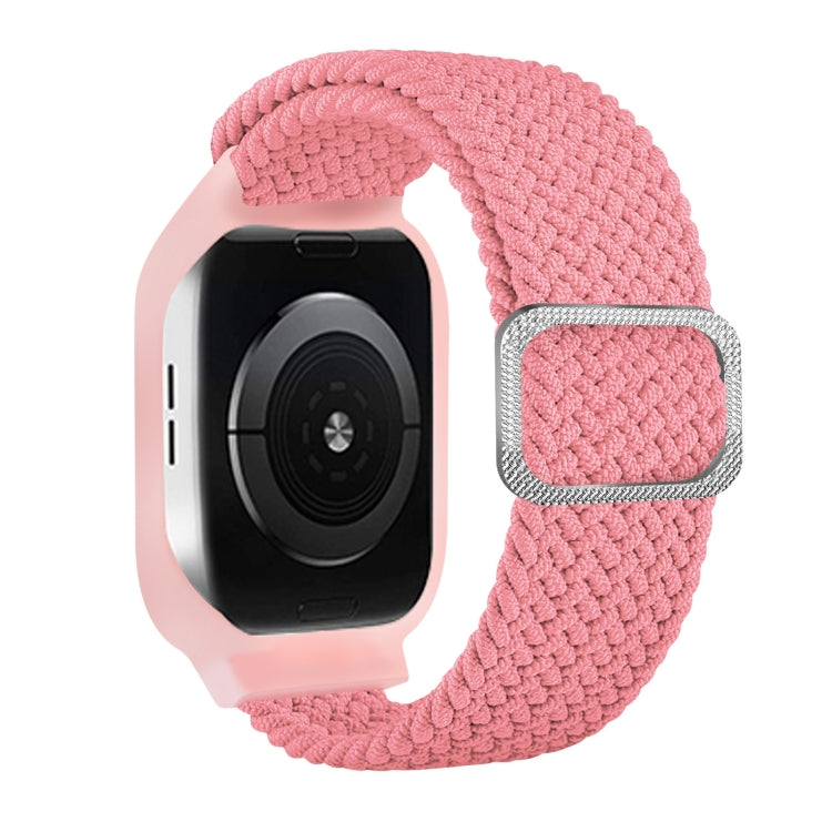 TPU Frame Buckle Braid Integrated Replacement Watchband For Apple Watch Series, 6 & SE & 5 & 4 44mm / 3 & 2 & 1 42mm