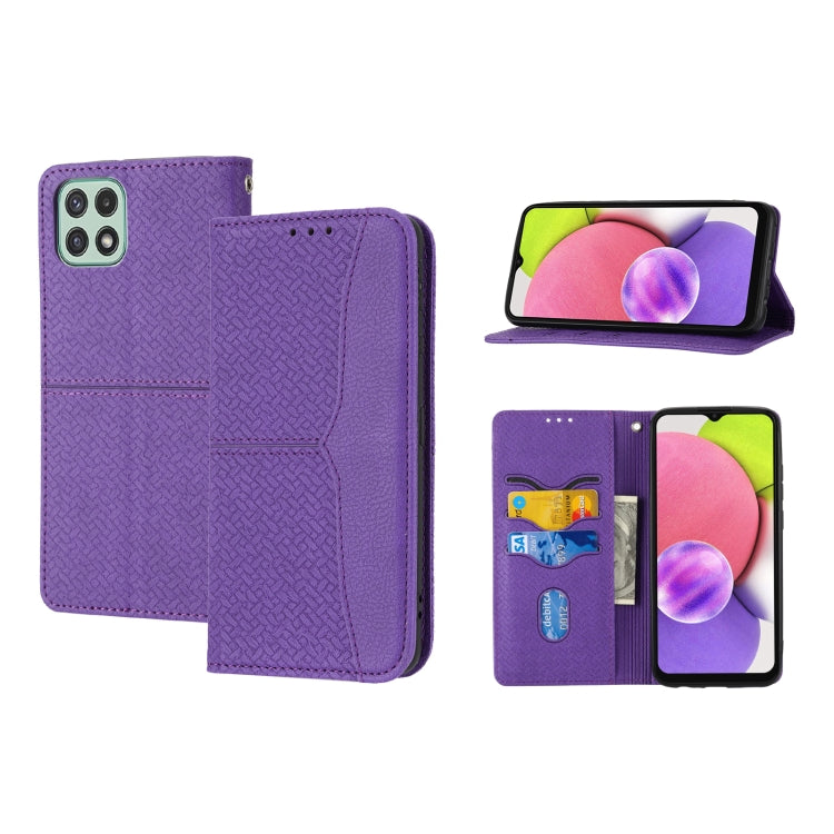 Woven Texture Stitching Magnetic Horizontal Flip PU Leather Phone Case, For Samsung Galaxy A03 International Version, For Xiaomi Redmi Note 11, For Samsung Galaxy A03 EU Version, For Xiaomi Redmi Note 11 Pro