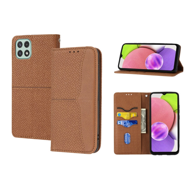 Woven Texture Stitching Magnetic Horizontal Flip PU Leather Phone Case, For Samsung Galaxy A03 International Version, For Xiaomi Redmi Note 11, For Samsung Galaxy A03 EU Version, For Xiaomi Redmi Note 11 Pro