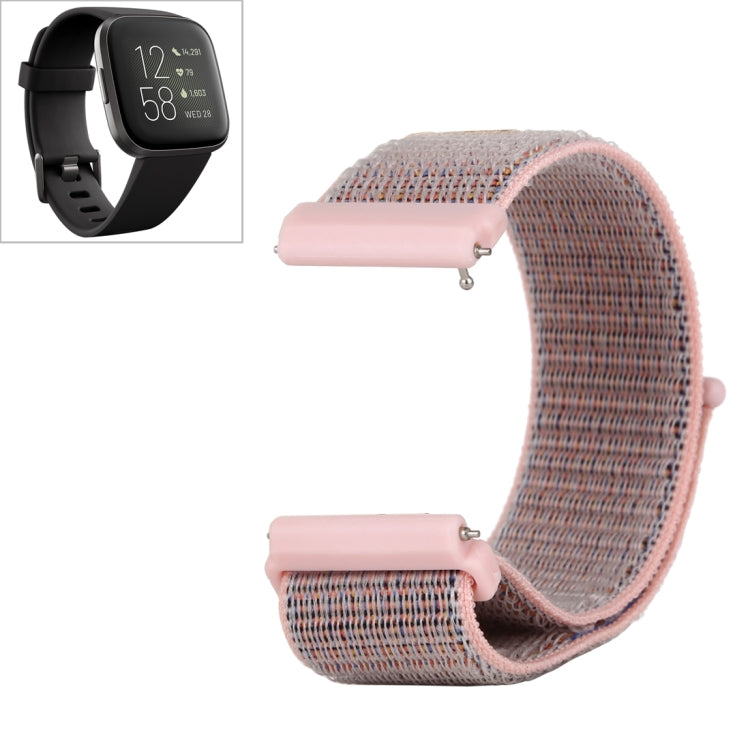 Nylon Watchband with Hook and Loop Fastener, For Fitbit Versa / Versa 2