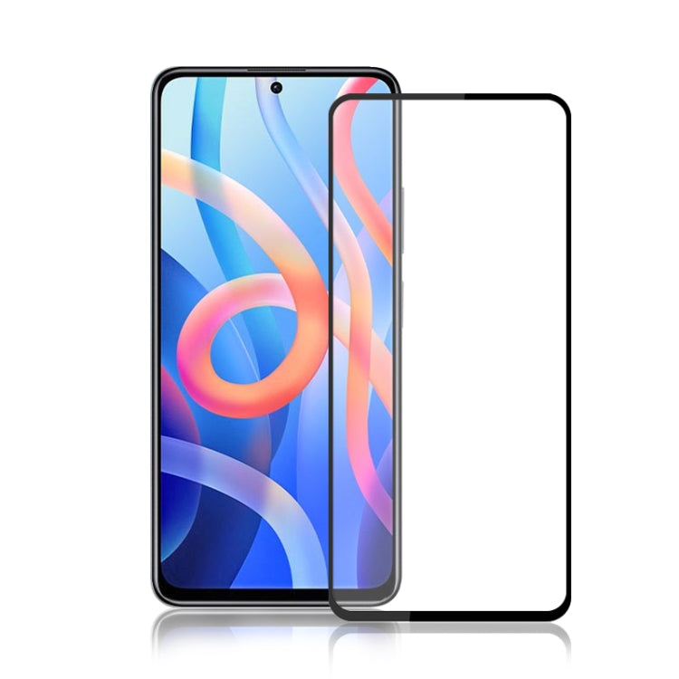 mocolo 0.33mm 9H 2.5D Full Glue Silk Print Tempered Glass Film, For Samsung Galaxy S22+ 5G, For Samsung Galaxy S22 5G, For Samsung Galaxy M52 5G, For Xiaomi Redmi Note 11
