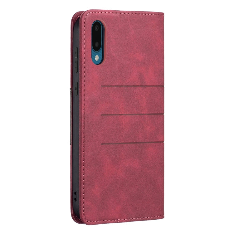 Magnetic Splicing Leather Phone Case, For Samsung Galaxy A02, For Samsung Galaxy A03s 164 Version, For Samsung Galaxy A03s 166 Version, For Samsung Galaxy A11, For Samsung Galaxy A13 5G, For Samsung Galaxy A21