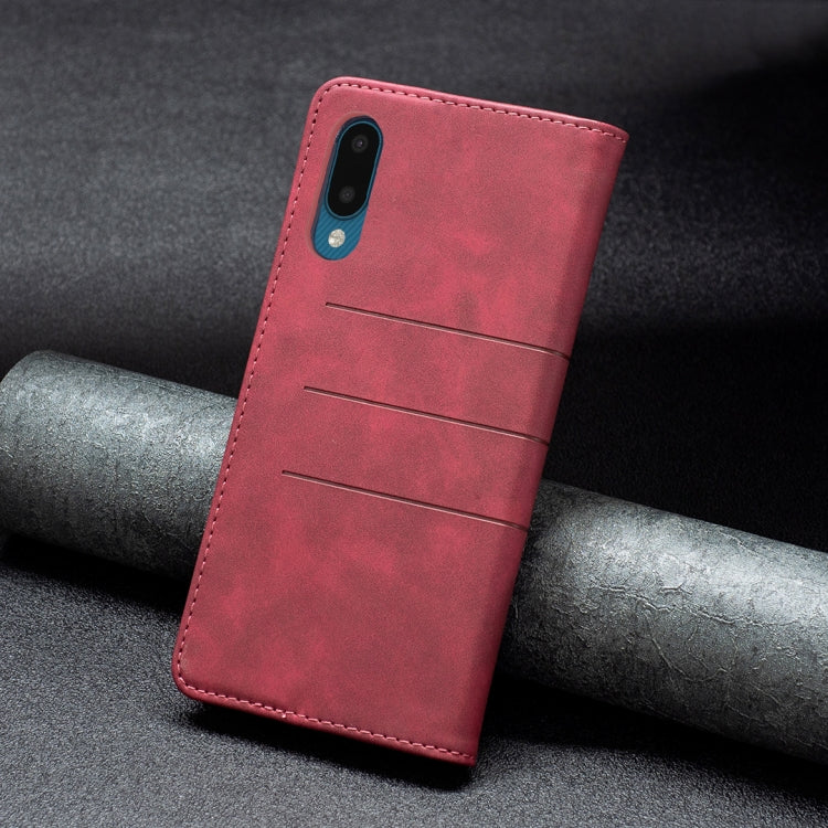 Magnetic Splicing Leather Phone Case, For Samsung Galaxy A02, For Samsung Galaxy A03s 164 Version, For Samsung Galaxy A03s 166 Version, For Samsung Galaxy A11, For Samsung Galaxy A13 5G, For Samsung Galaxy A21