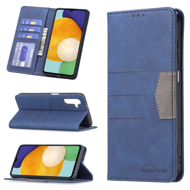 Magnetic Splicing Leather Phone Case, For Samsung Galaxy A02, For Samsung Galaxy A03s 164 Version, For Samsung Galaxy A03s 166 Version, For Samsung Galaxy A11, For Samsung Galaxy A13 5G, For Samsung Galaxy A21