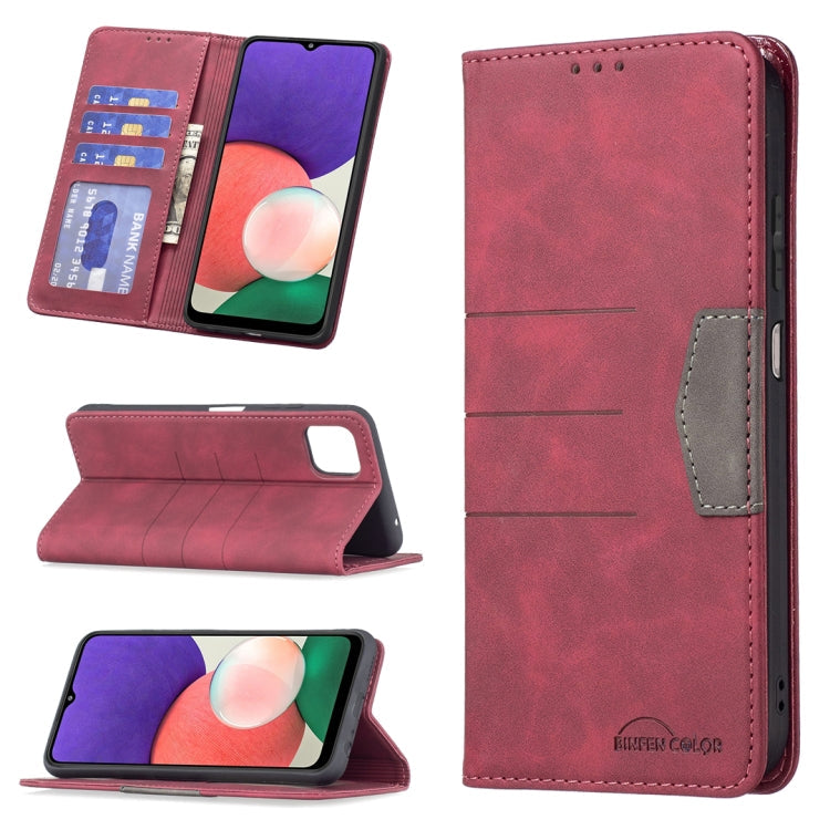 Magnetic Splicing Leather Phone Case, For Samsung Galaxy A22 4G, For Samsung Galaxy A22 5G, For Samsung Galaxy A32 4G, For Samsung Galaxy A32 5G, For Samsung Galaxy A41, For Samsung Galaxy A42 5G