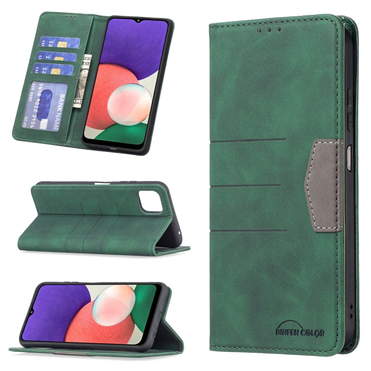 Magnetic Splicing Leather Phone Case, For Samsung Galaxy A22 4G, For Samsung Galaxy A22 5G, For Samsung Galaxy A32 4G, For Samsung Galaxy A32 5G, For Samsung Galaxy A41, For Samsung Galaxy A42 5G